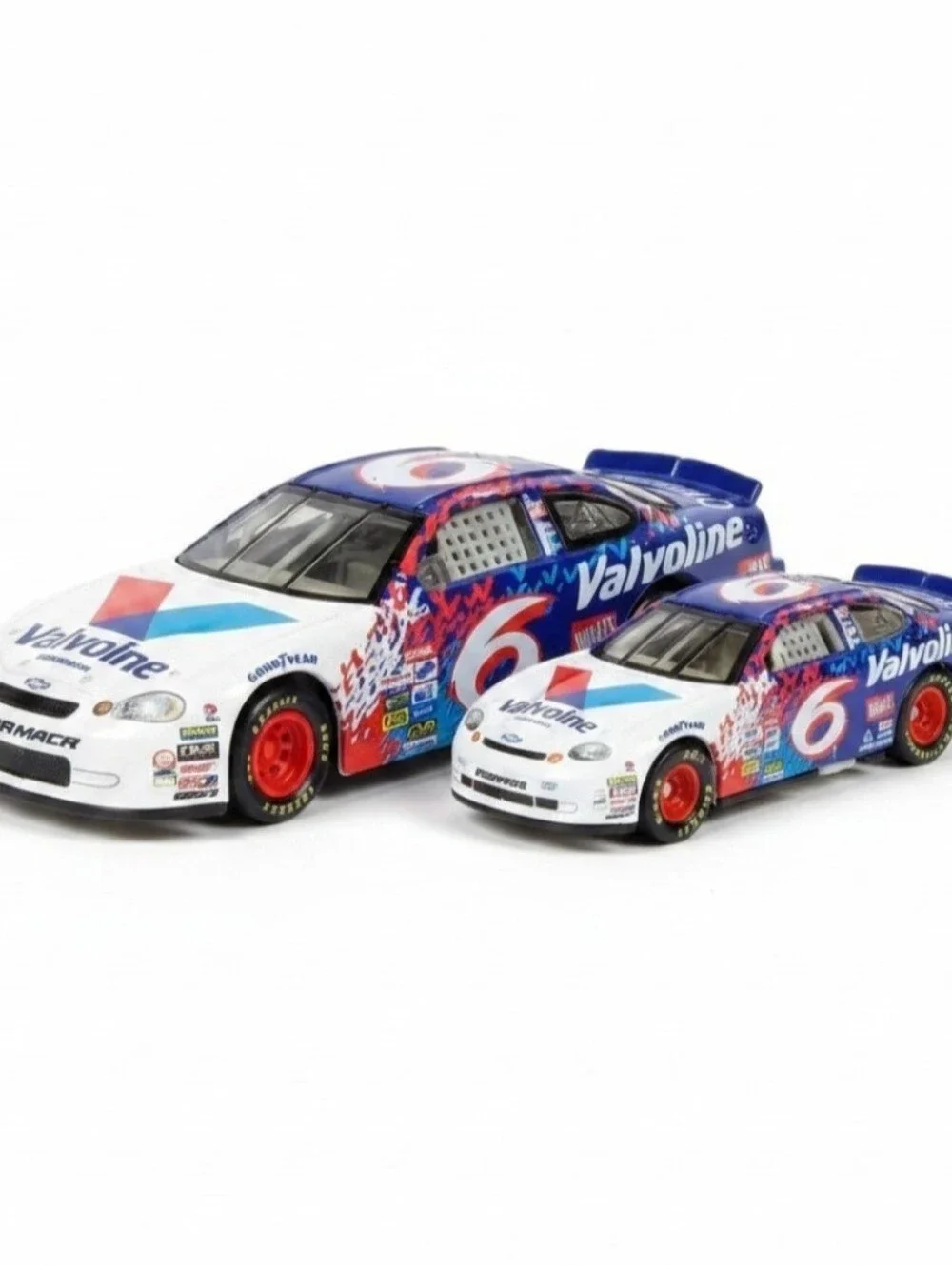 1998 Hot Wheels Racing Special 2 Car Pack Nascar #6 Valvoline 1:43 & 1:64 New In